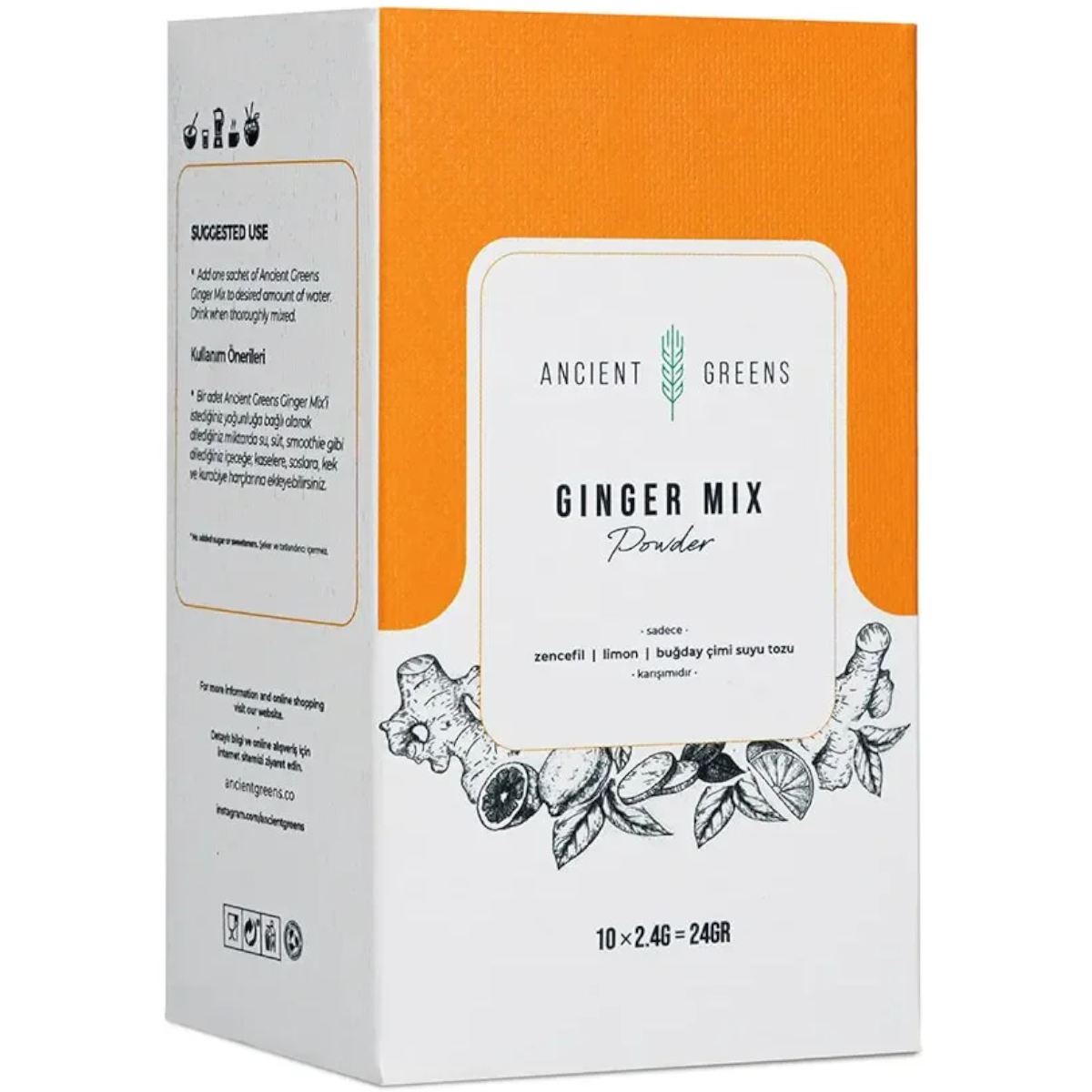 Ancient Greens Ginger Mix 2,4 g x 10