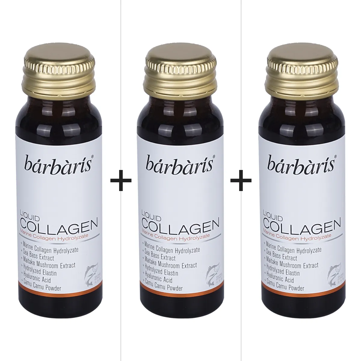 Barbaris Liquid Collagen 50 ml Deneme Paketi 3 Şişe