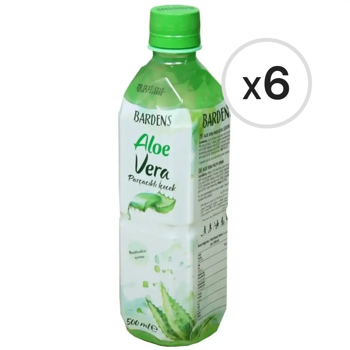 Bardens Aloe Vera Parçalı İçecek 500 ml 6'lı Paket