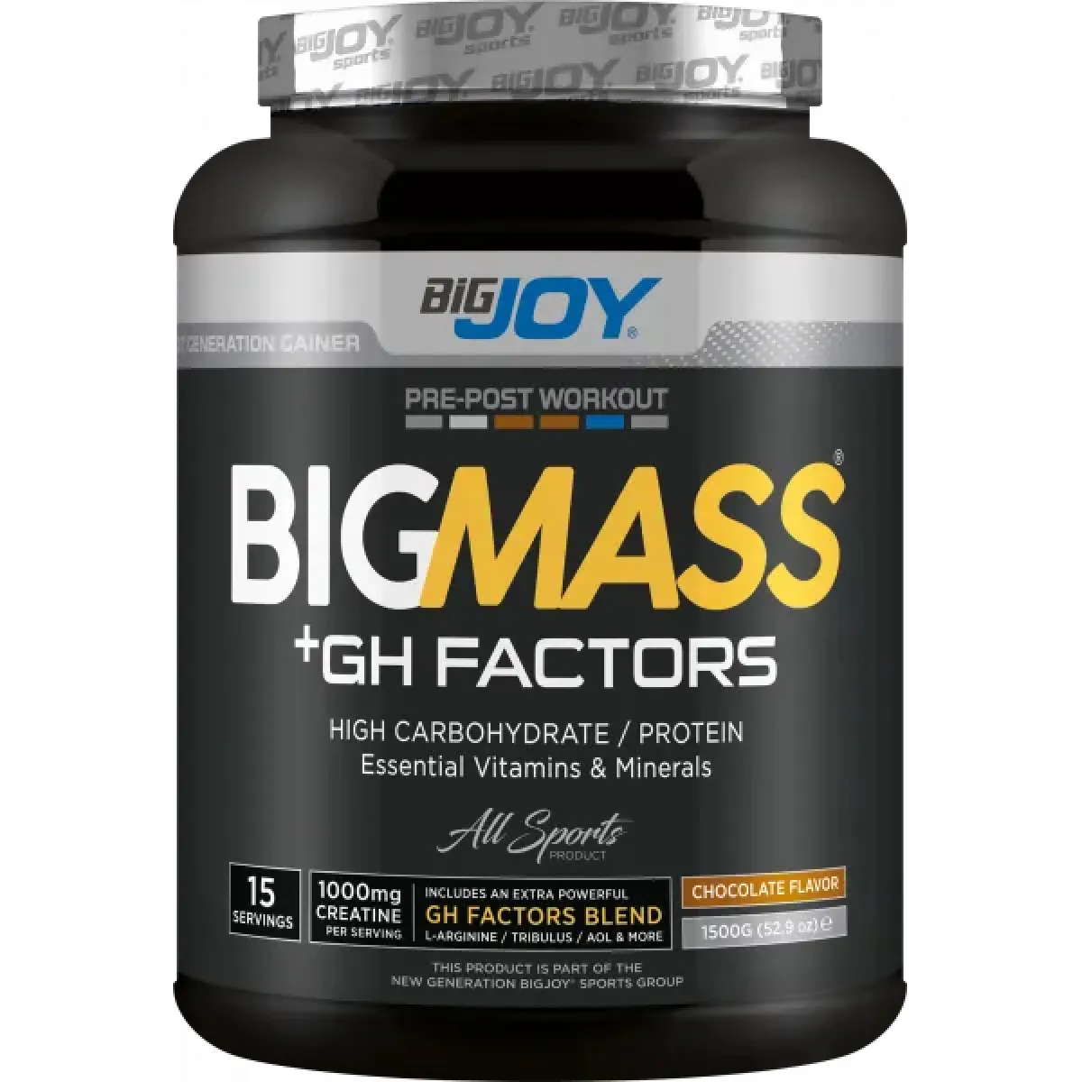 Bigjoy Sports BIGMASS Gainer GH FACTORS Çikolata 5000 g