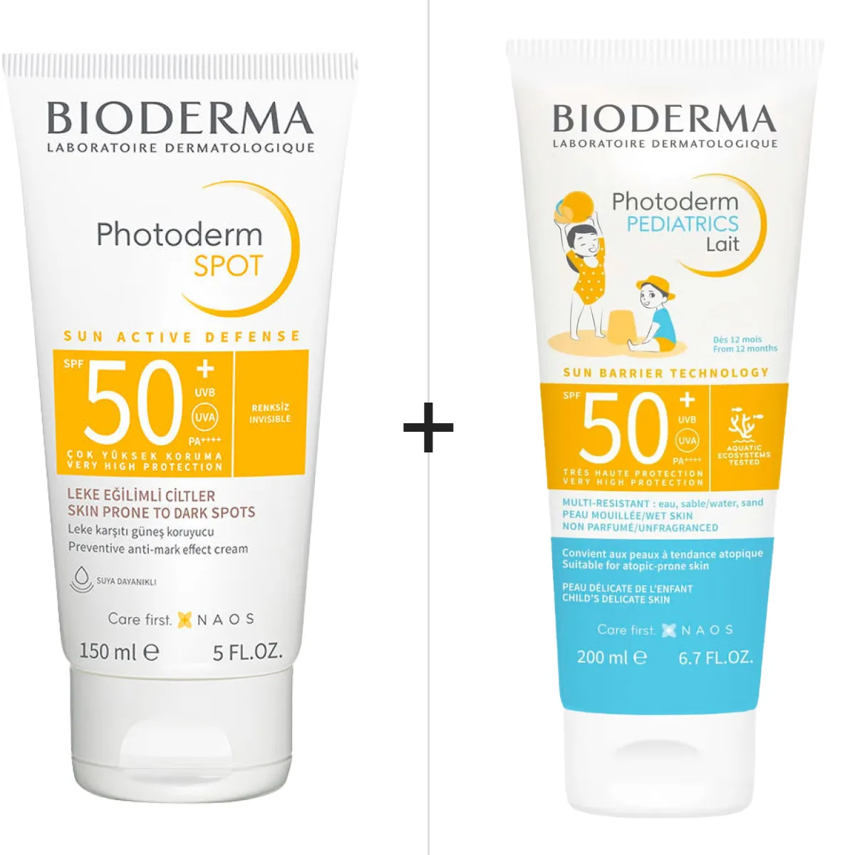 Bioderma Photoderm AKN Mat SPF30 40 ml & Photoderm Pediatrics Lait SPF50+ 200 ml