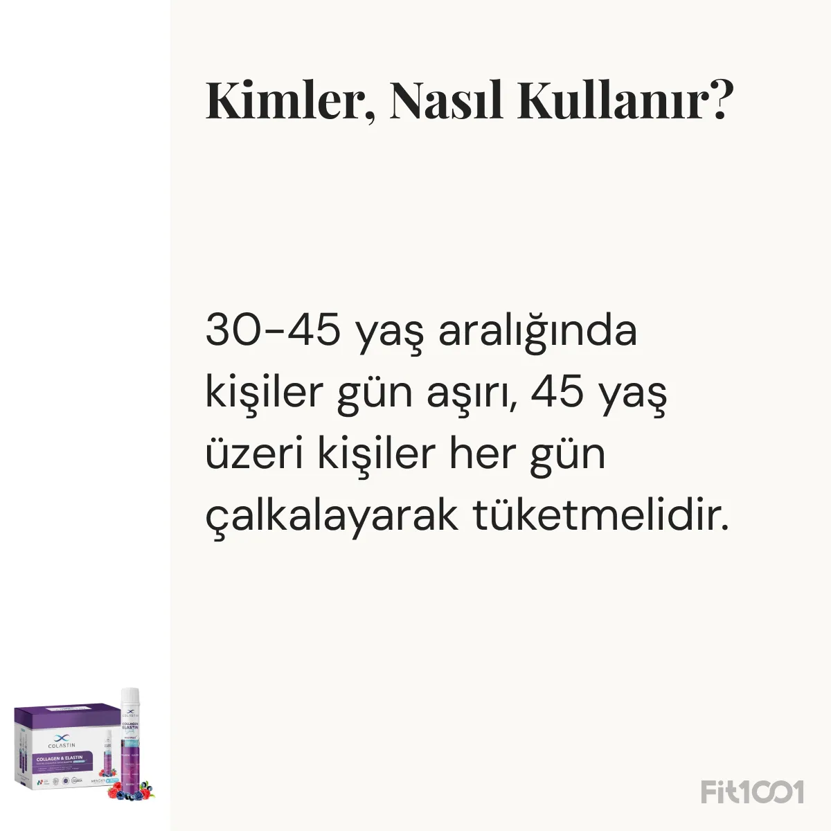 Colastin MultiPlus Kolajen ve Elastin 25 ml x 30 Shot