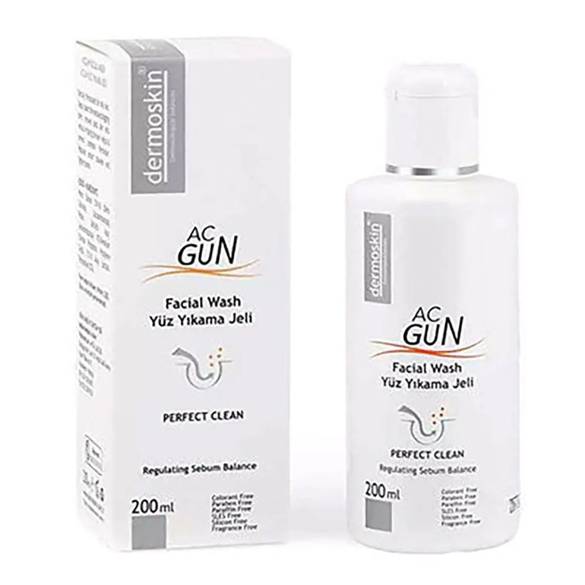 Dermoskin AcGun Yüz Yıkama Jeli 200 ml