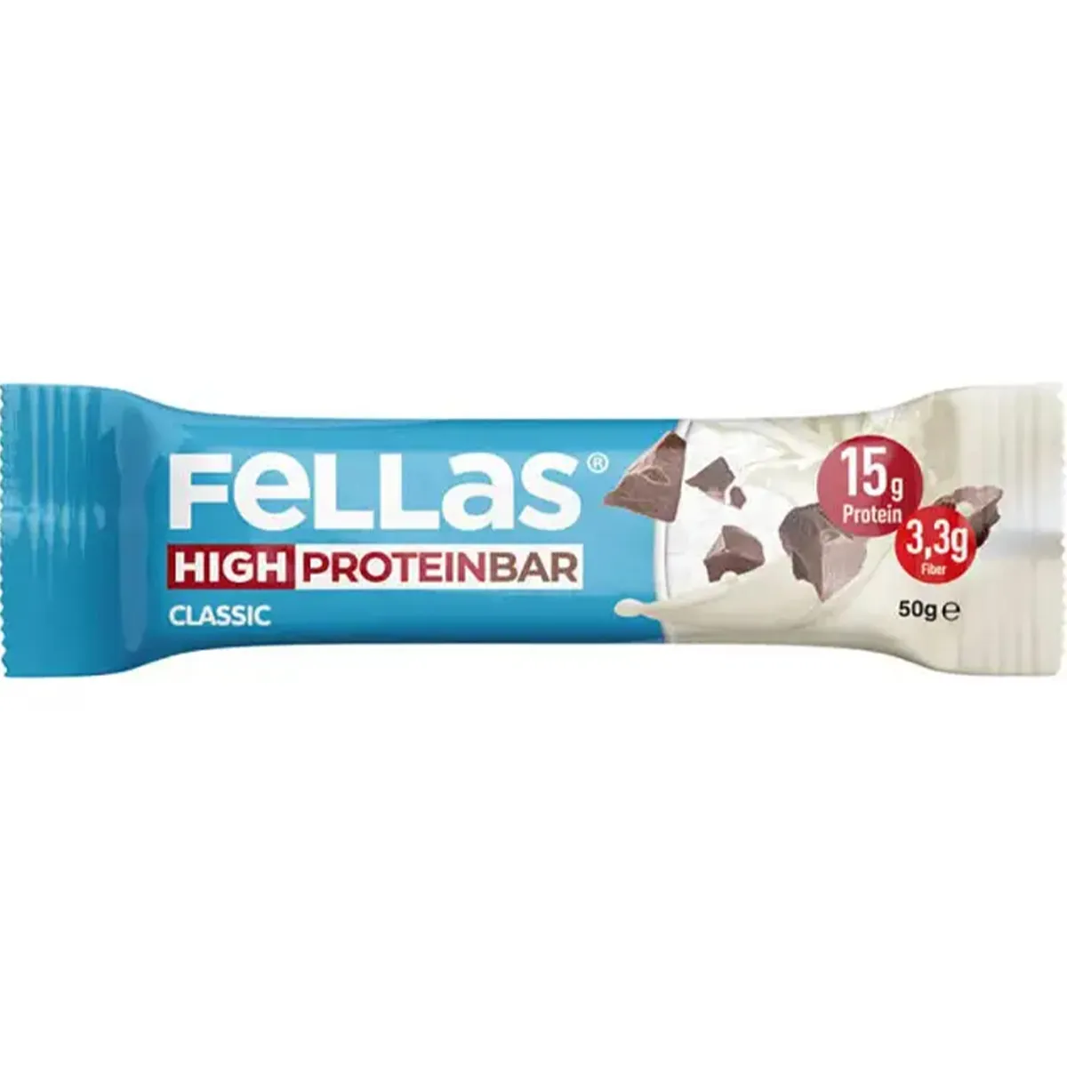 Fellas Yüksek Protein Bar - Klasik Sade 50 g