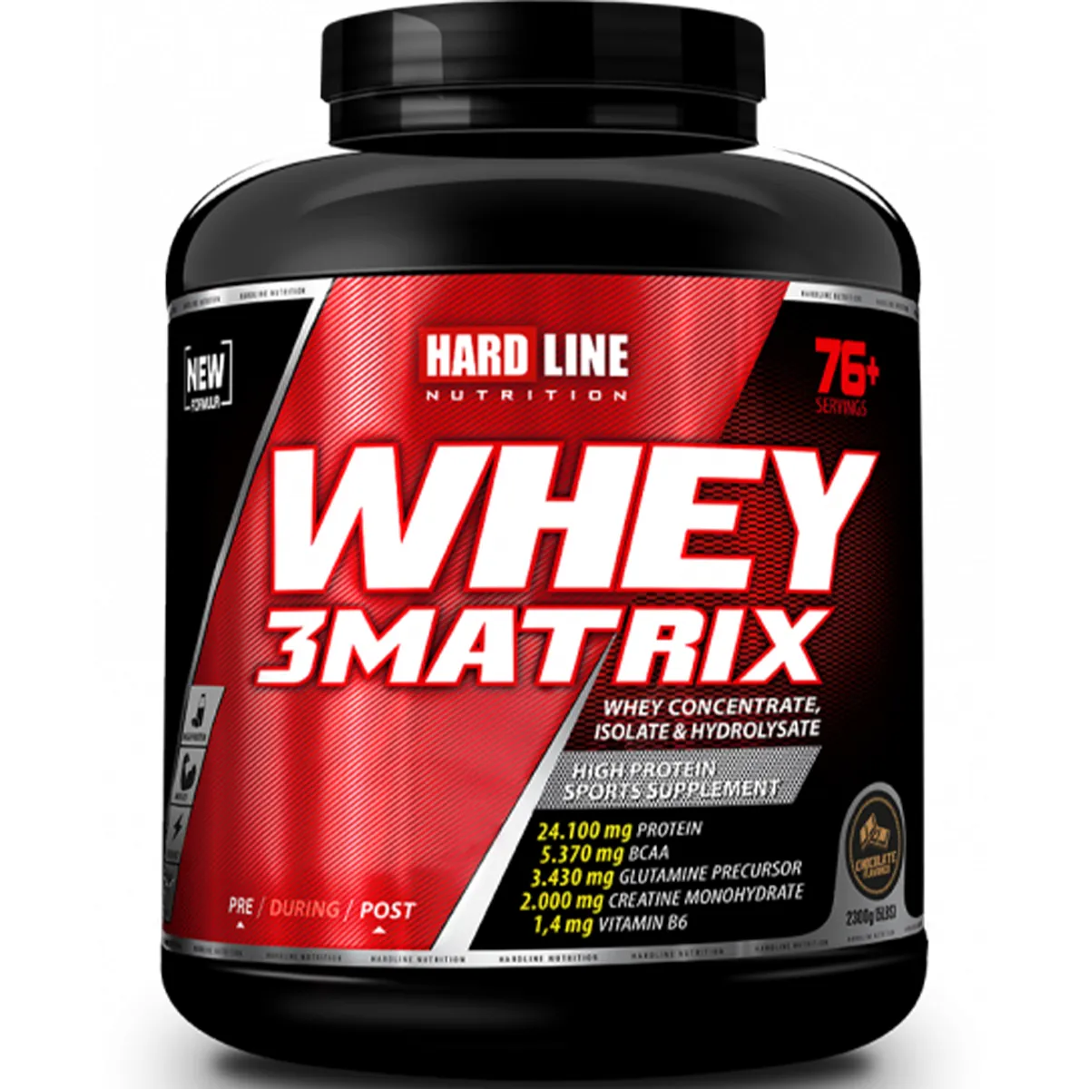 Hardline Nutrition Whey 3Matrix Çikolata 2300 g