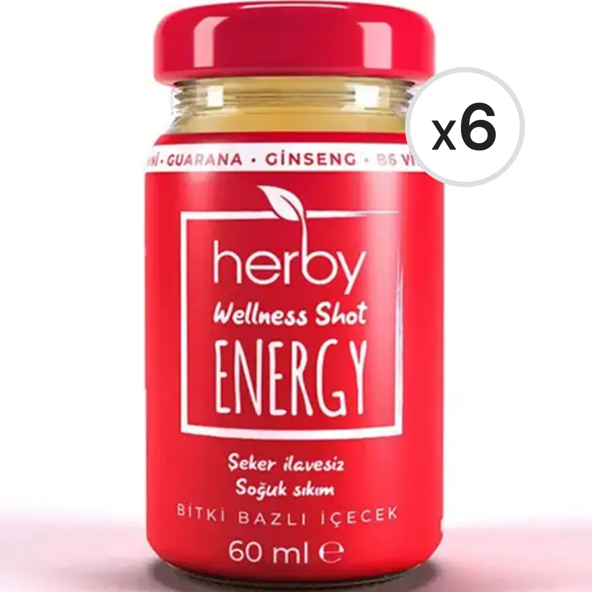 Herby Energy Shot 60 ml 6'lı Paket