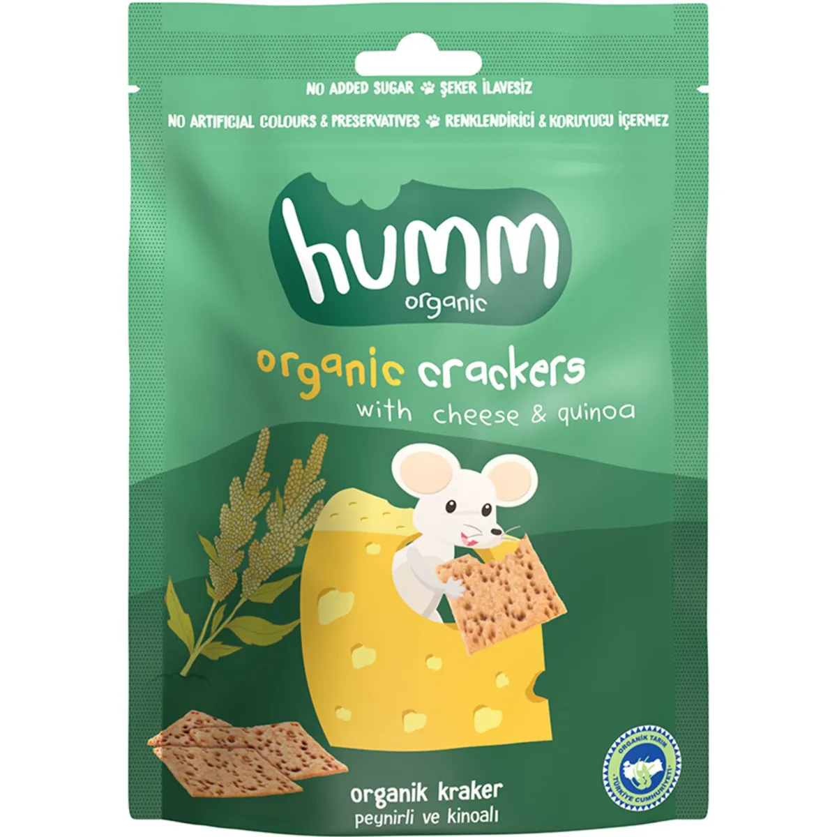 Humm Organic Kraker Peynirli Kinoalı 60 g