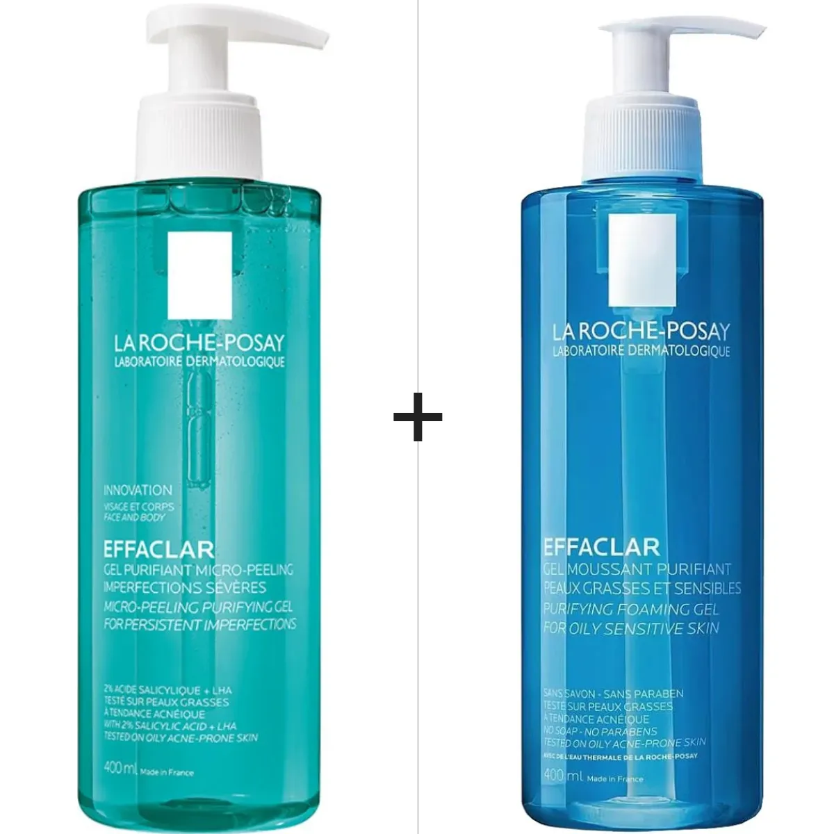 La Roche Posay Effaclar Arındırıcı Jel 400 ml & Effaclar Temizleme Jeli 400 ml