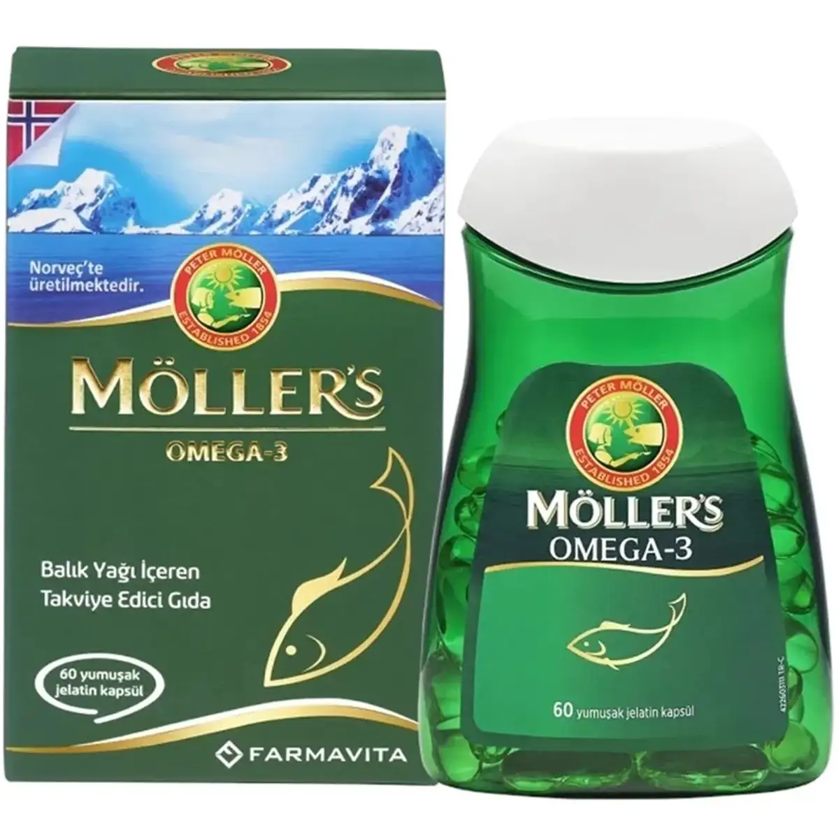 Möller's Omega-3 Balık Yağı 60 Kapsül