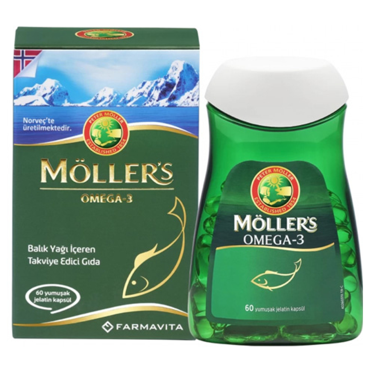 Möller's Omega-3 Balık Yağı 60 Kapsül