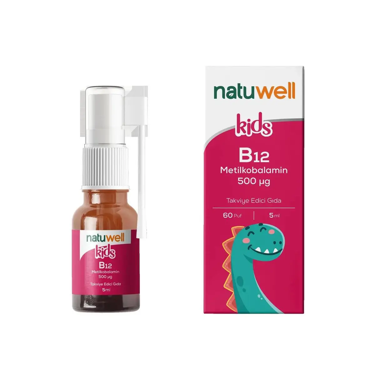 Natuwell Kids B12 Metilkobalamin Sprey 5 ml