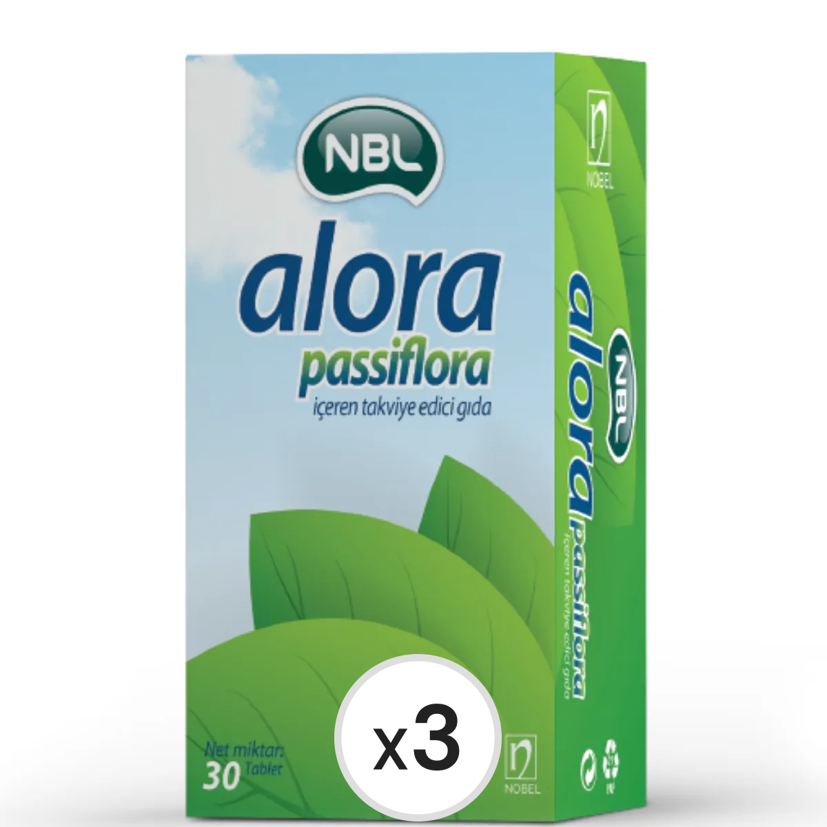 NBL Alora Passiflora 30 Tablet 3'lü Paket