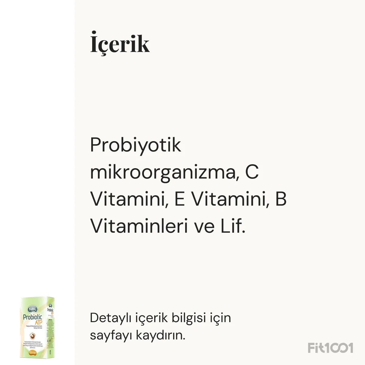 NBL Probiotic ATP 10 Saşe