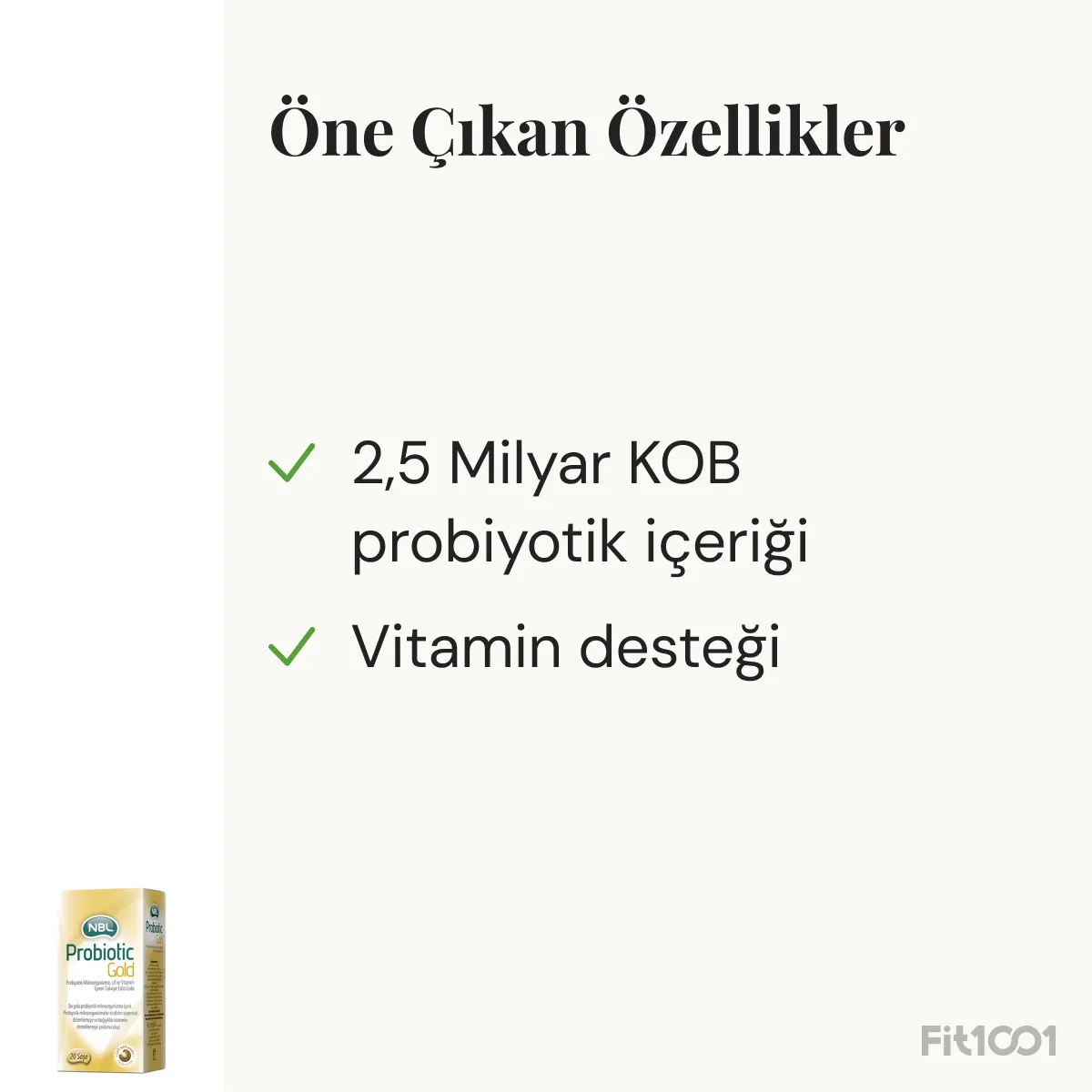 NBL Probiotic GOLD 20 Saşe