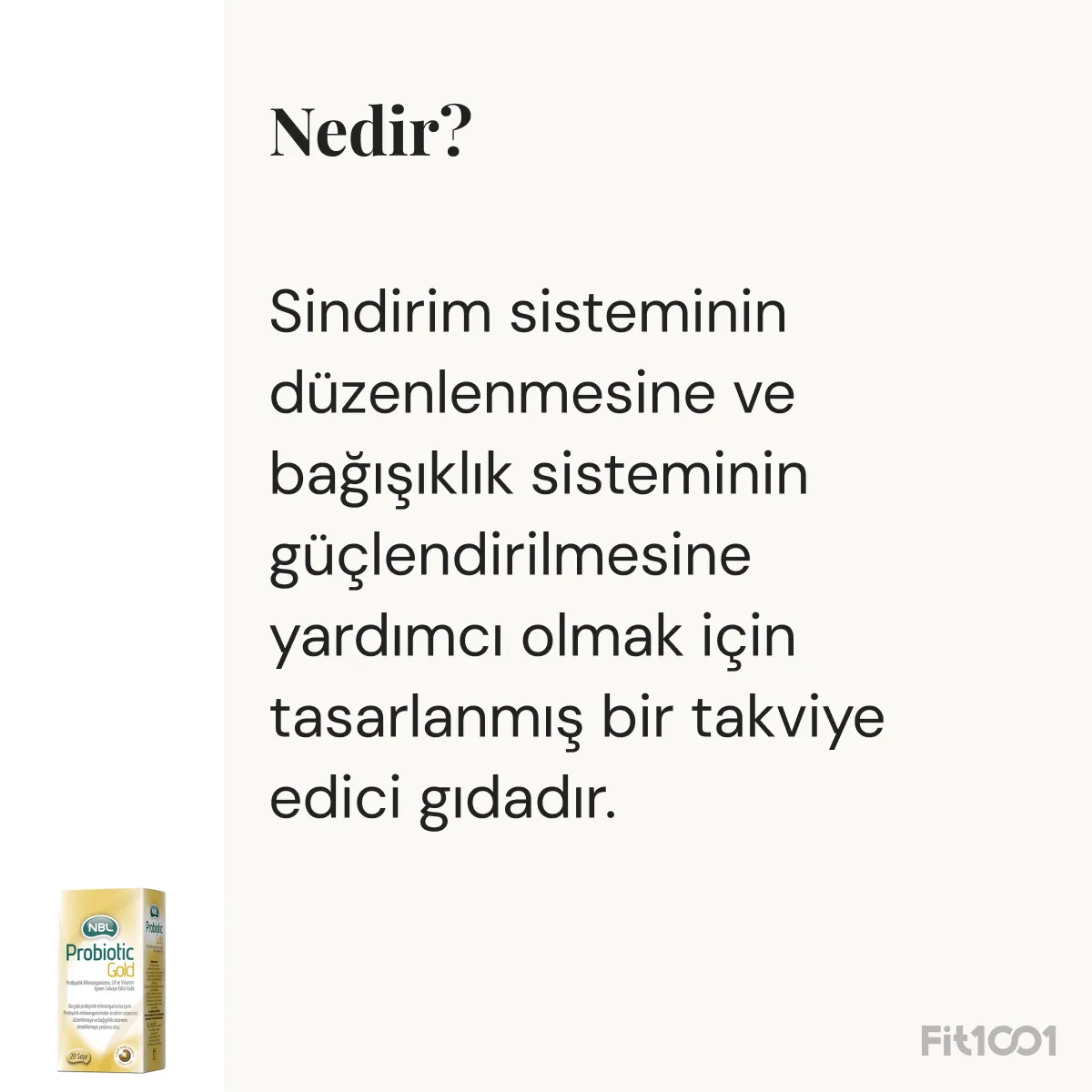 NBL Probiotic GOLD 20 Saşe