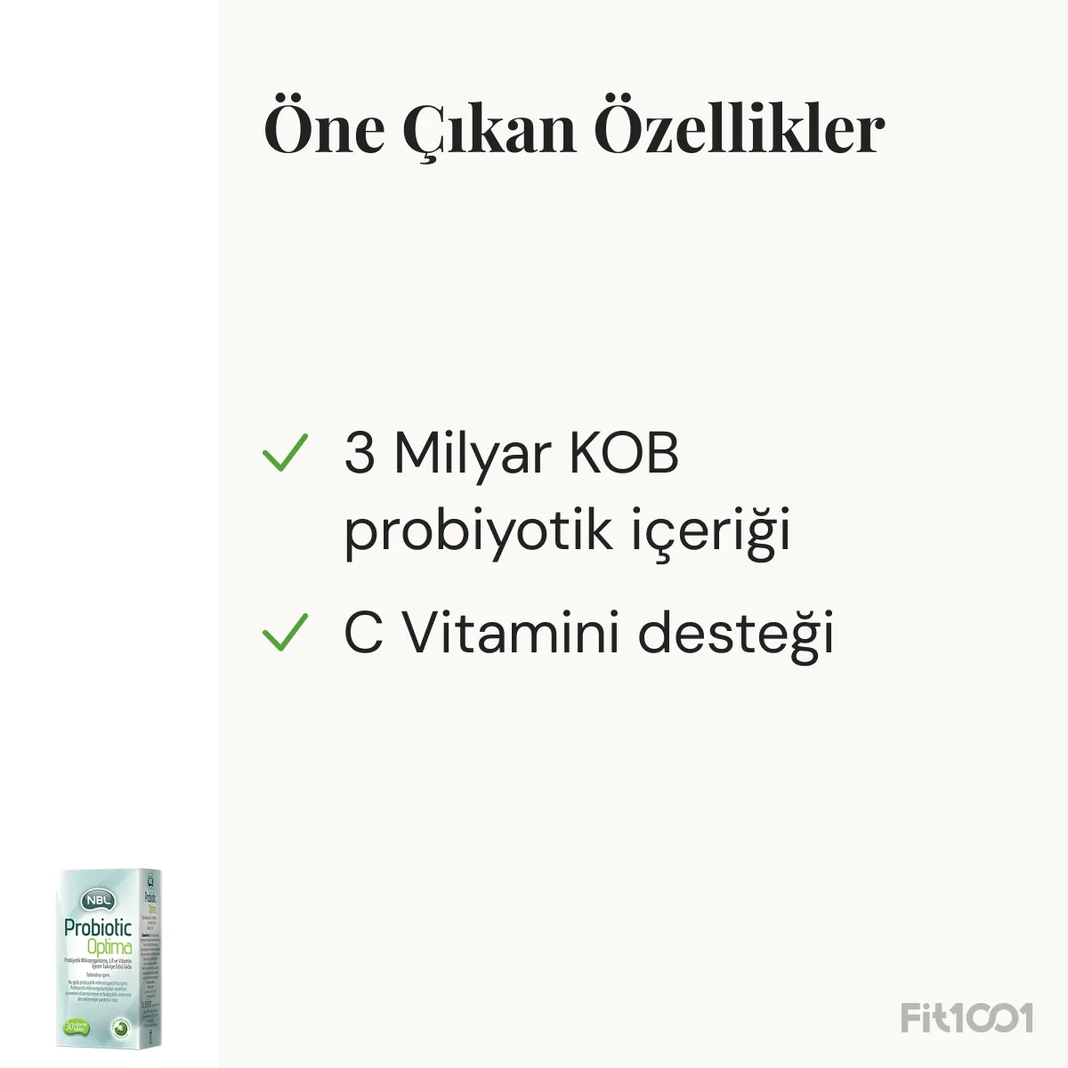 NBL Probiotic Optima 30 Tablet