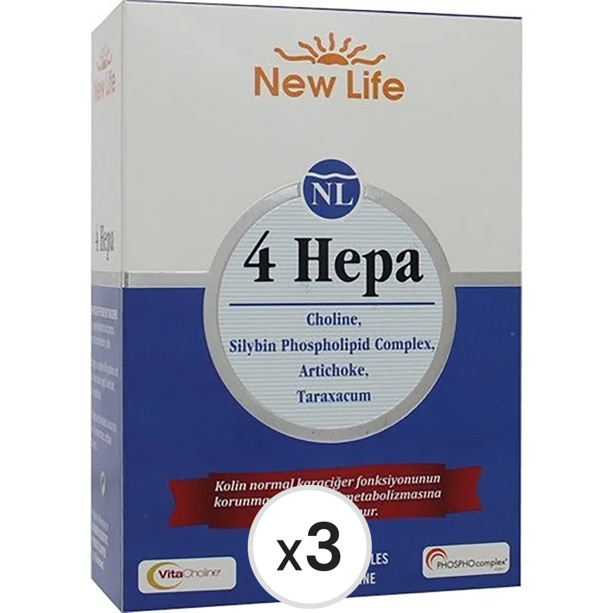 New Life 4 Hepa 30 Kapsül 3'lü Paket