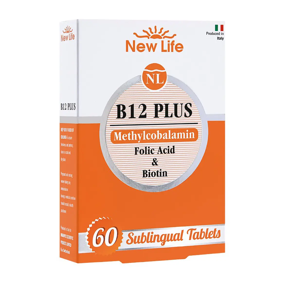 New Life B12 Plus Methylcobalamin 60 Dilaltı Tablet