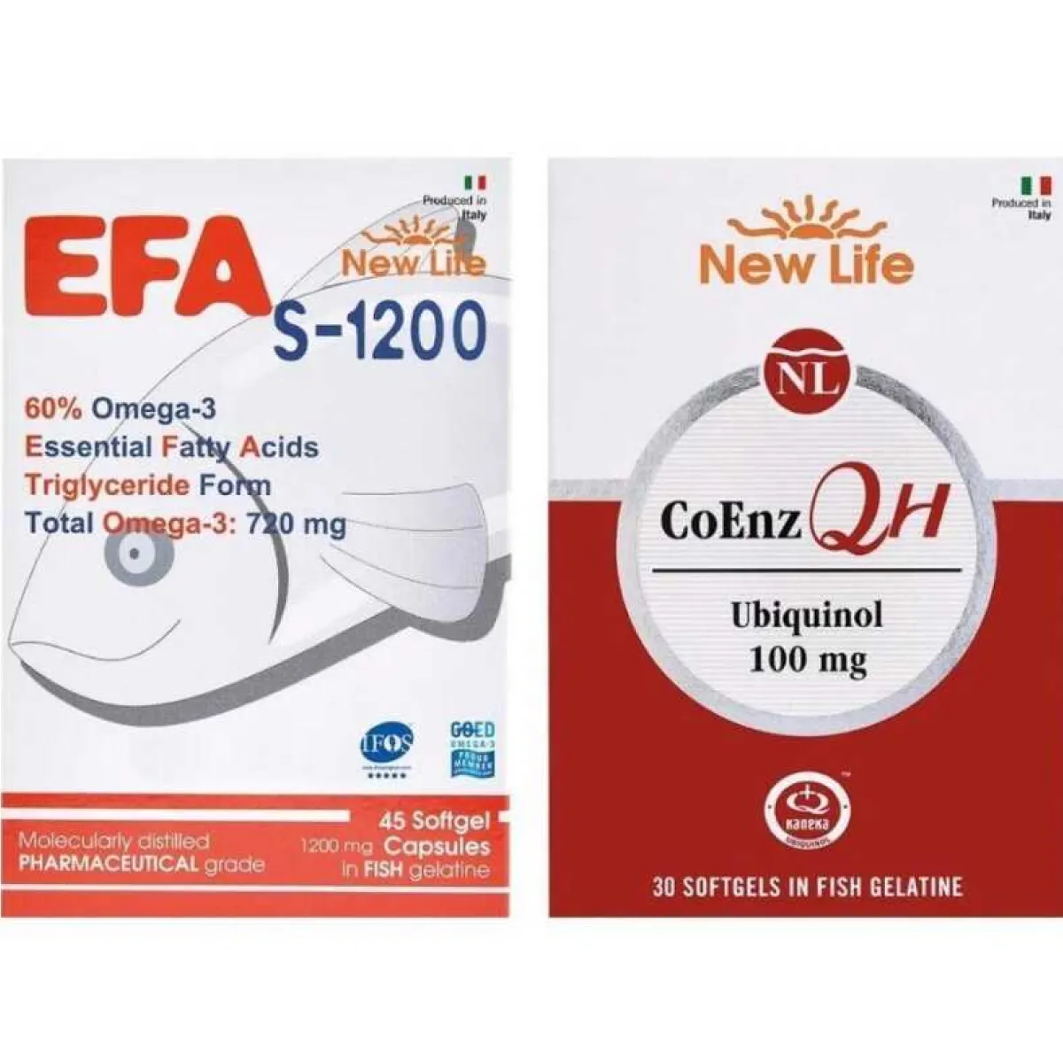 New Life EFA S-1200 30 Kapsül & CoEnz QH 100 mg 30 Kapsül