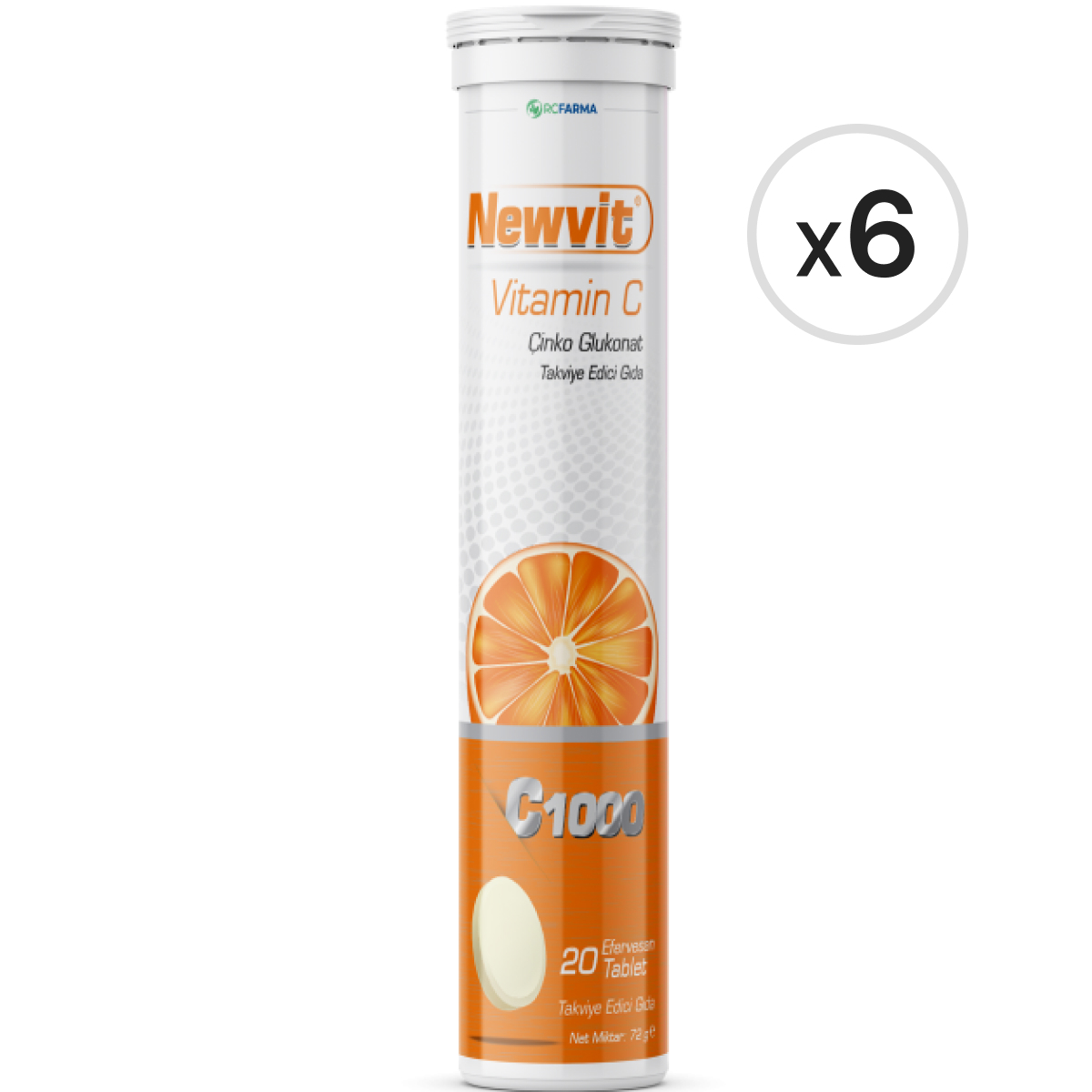 Newvit Vitamin C Efervesan 20 Tablet 5'li Paket