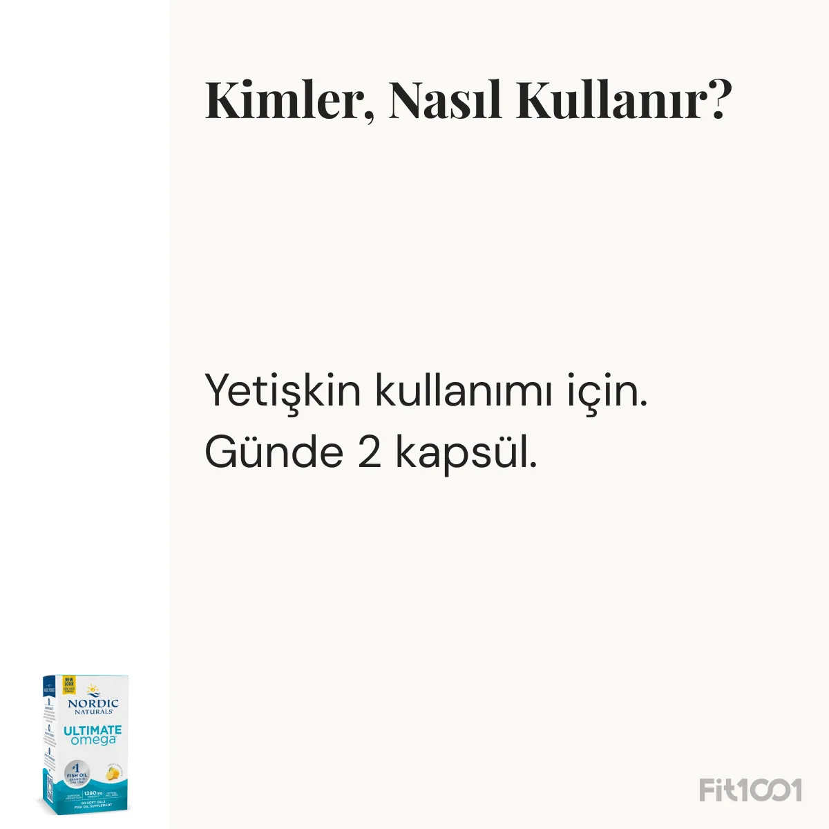 Nordic Naturals Ultimate Omega 1280 mg 60 Yumuşak Kapsül