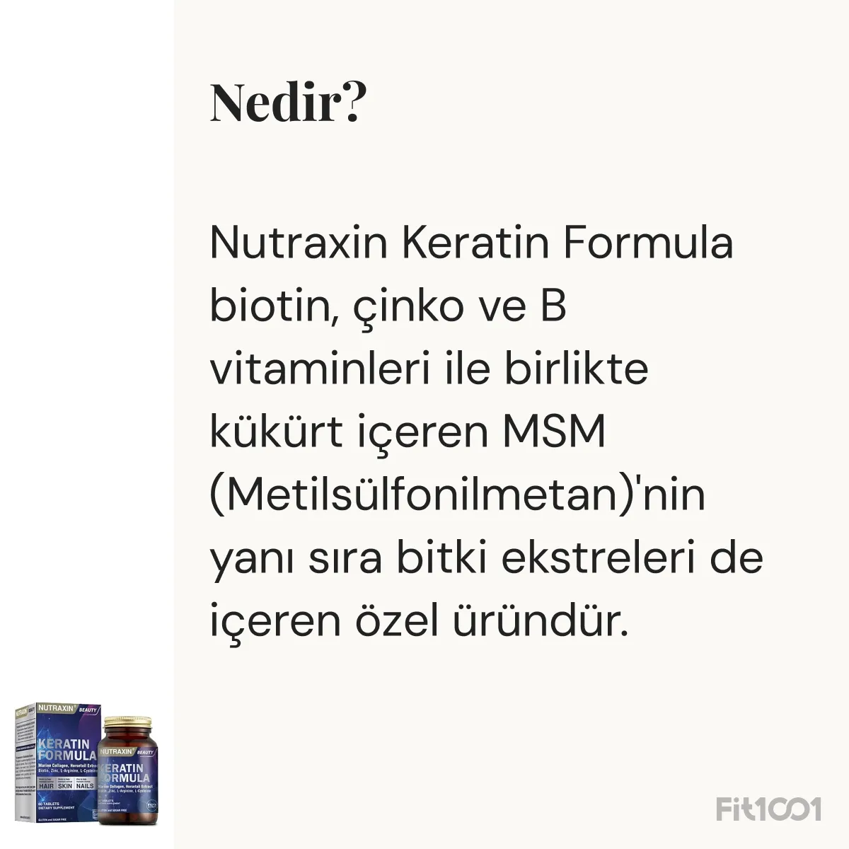 Nutraxin Keratin Formula 60 Tablet