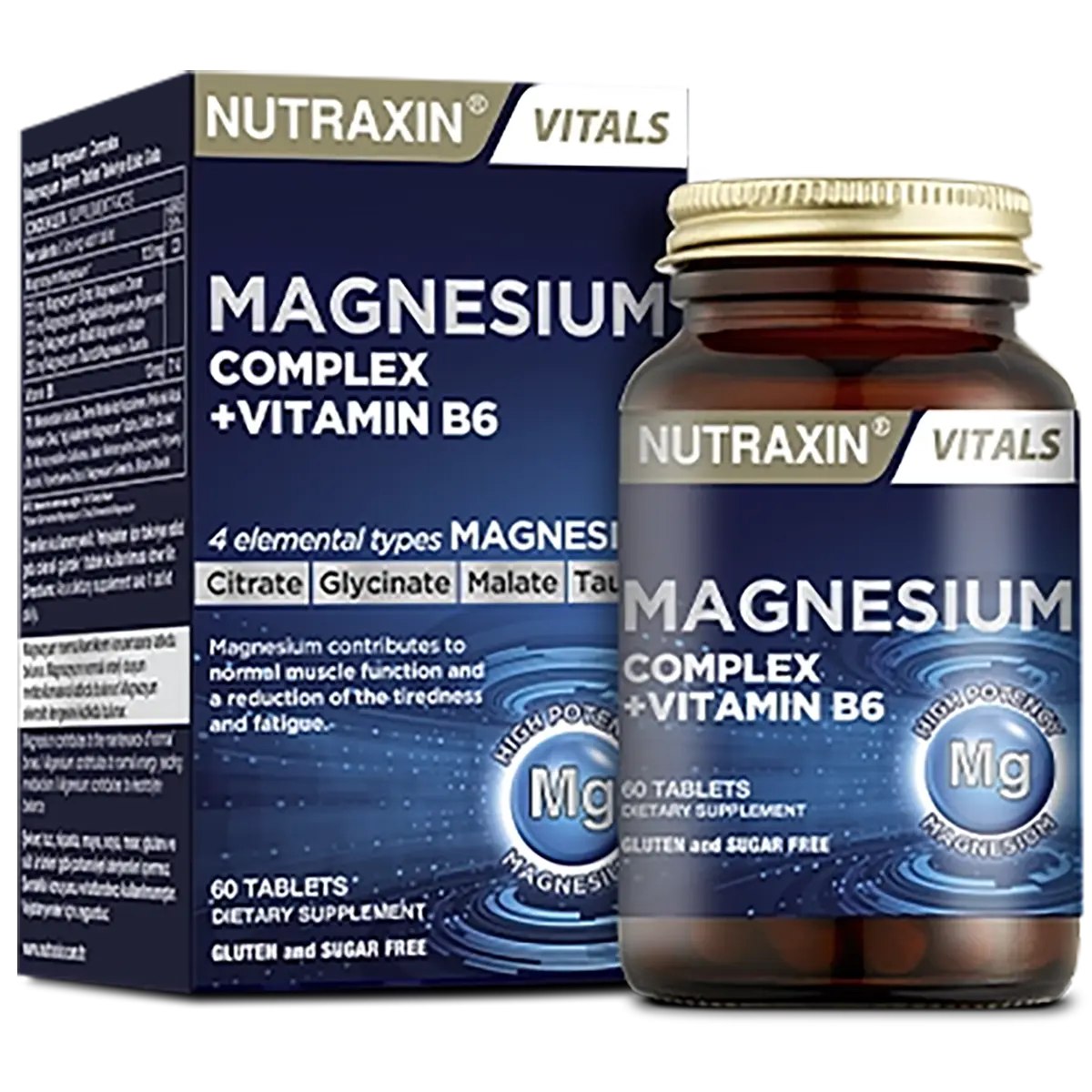 Nutraxin Magnesium Complex Vitamin B6 60 Tablet