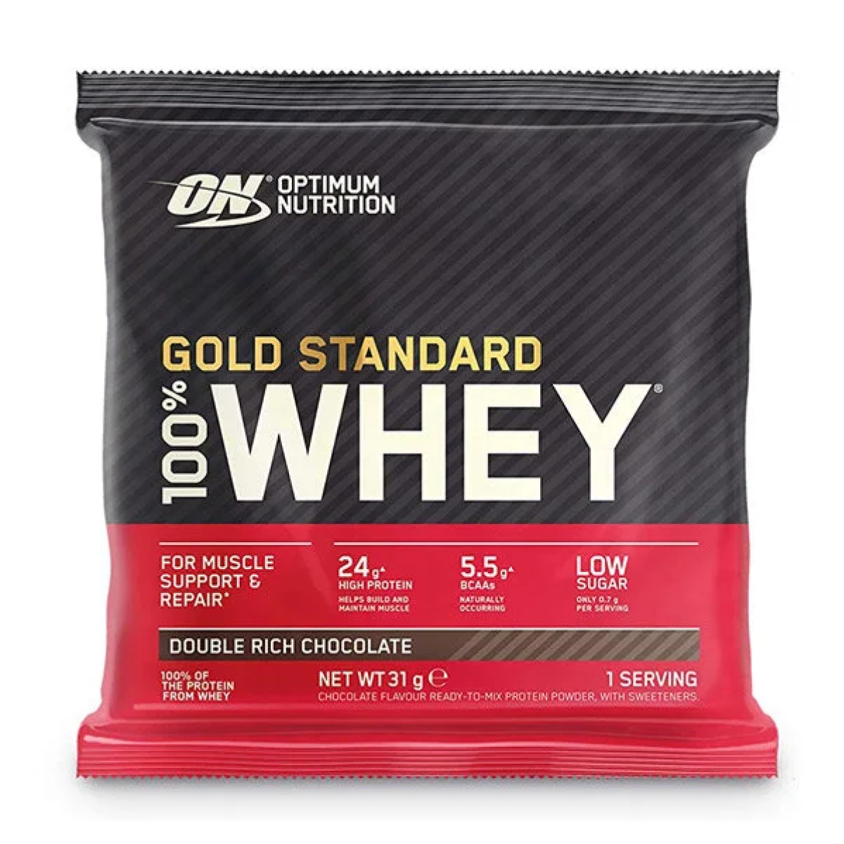 Optimum Nutrition Gold Standard Çikolata Aromalı Whey Protein Tozu 30,4 g Tek Servis