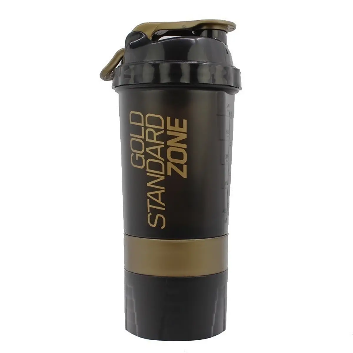 Optimum Nutrition Optimum Gold Standard Zone Shaker Black-Gold 500 ml