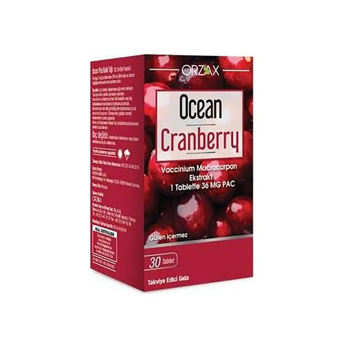 Orzax Ocean Cranberry 30 Kapsül