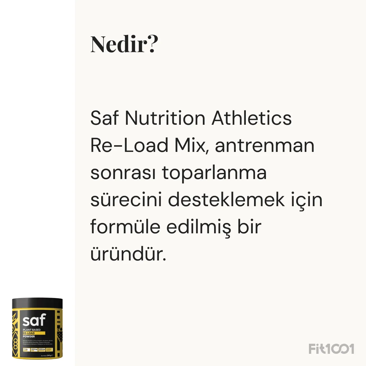 Saf Nutrition Athletics Re-Load Mix 240 g