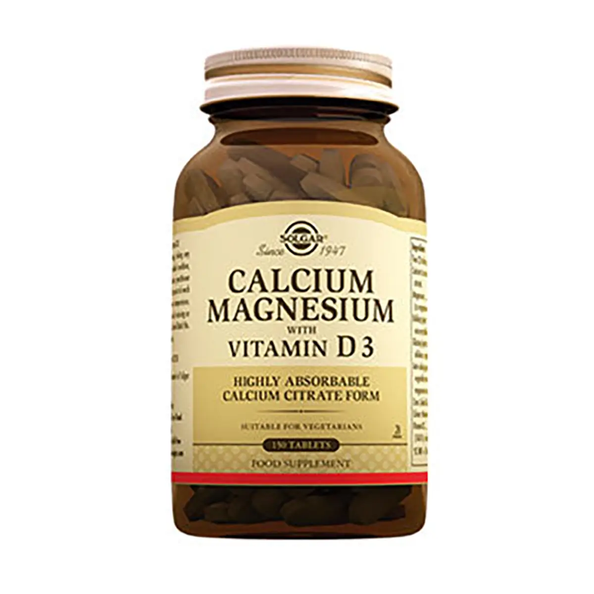 Solgar Calcium Magnesium with Vitamin D3 150 Tablet