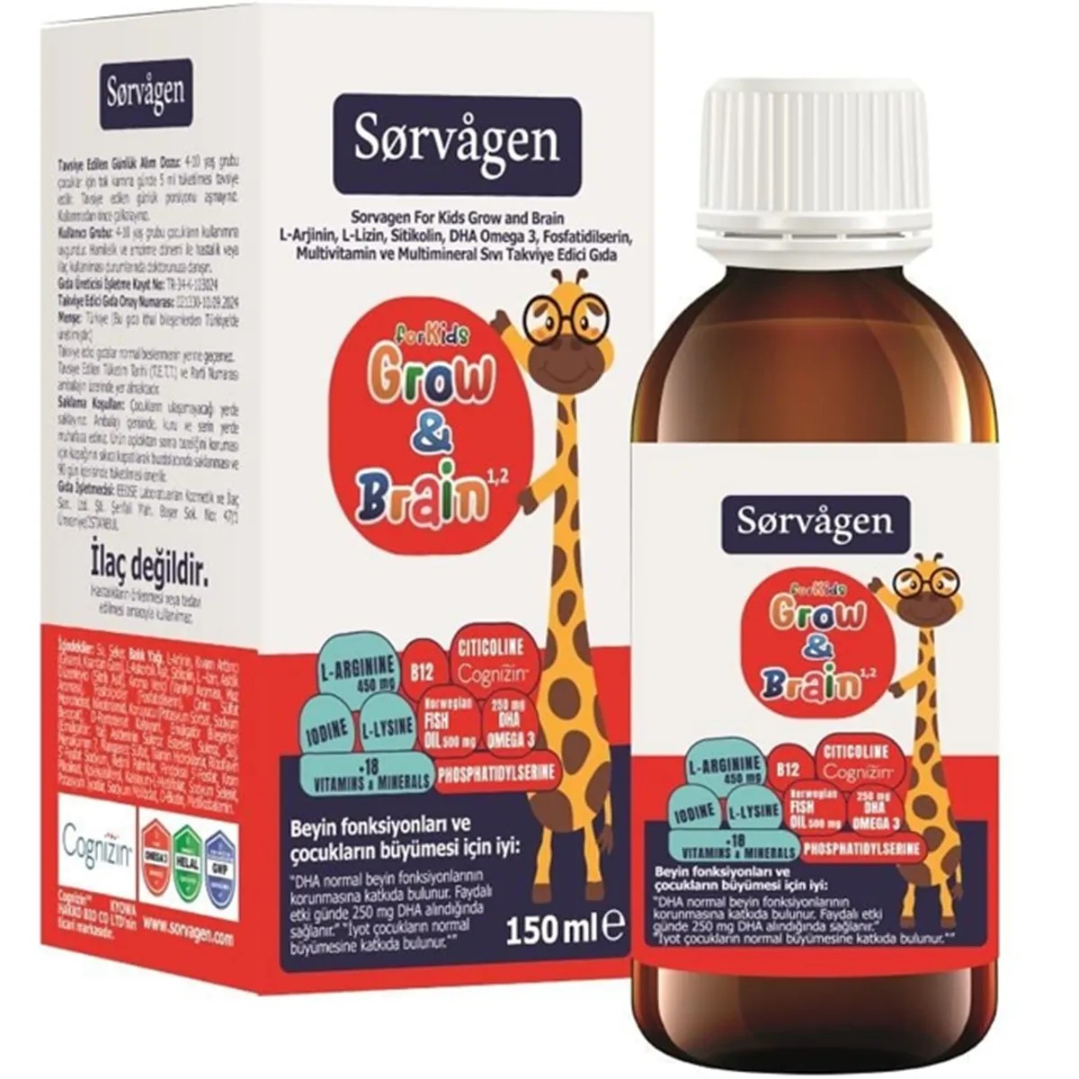 Sorvagen Grow&Brain for Kids 150 ml