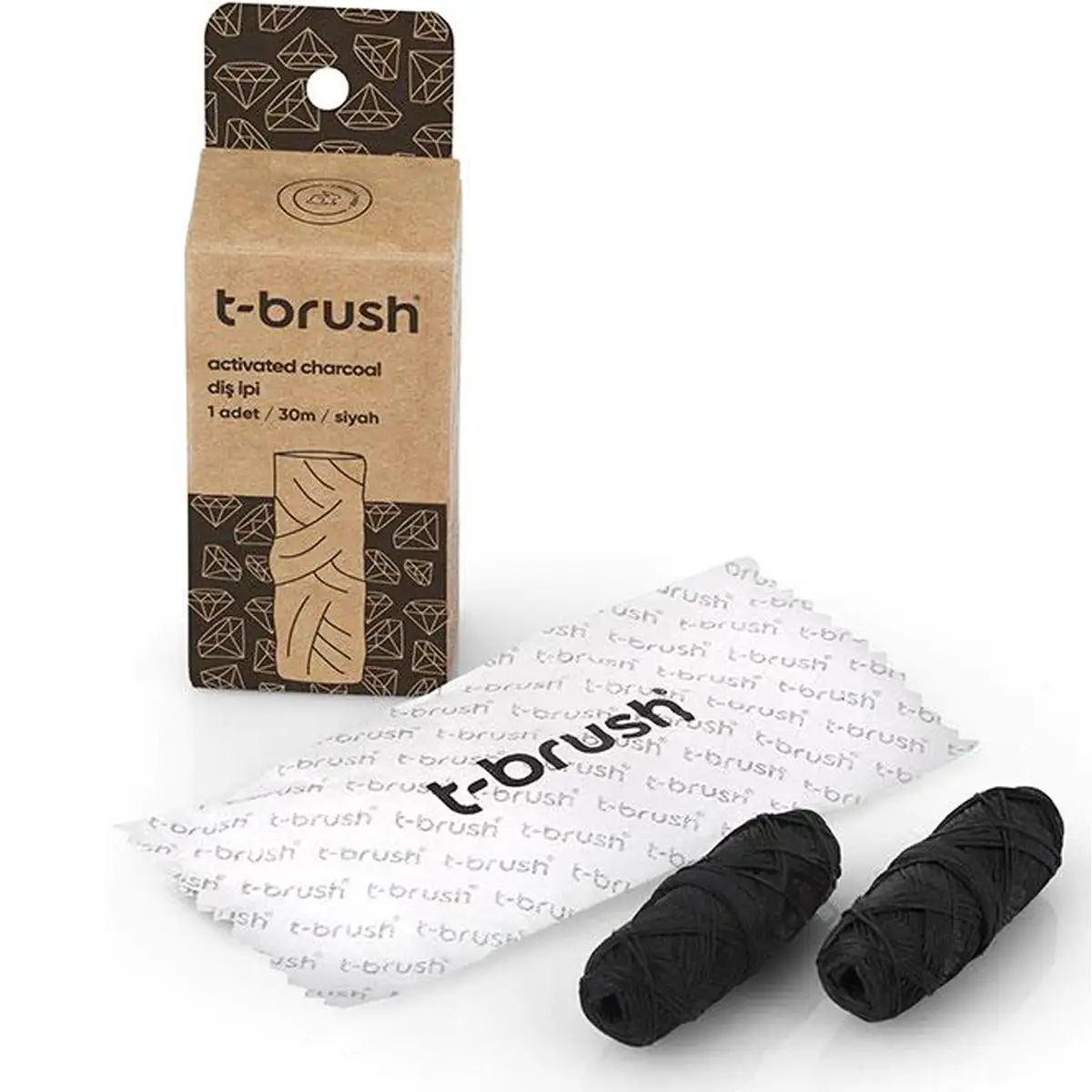 T-Brush Activated Charcoal 2'li Diş İpi Refill