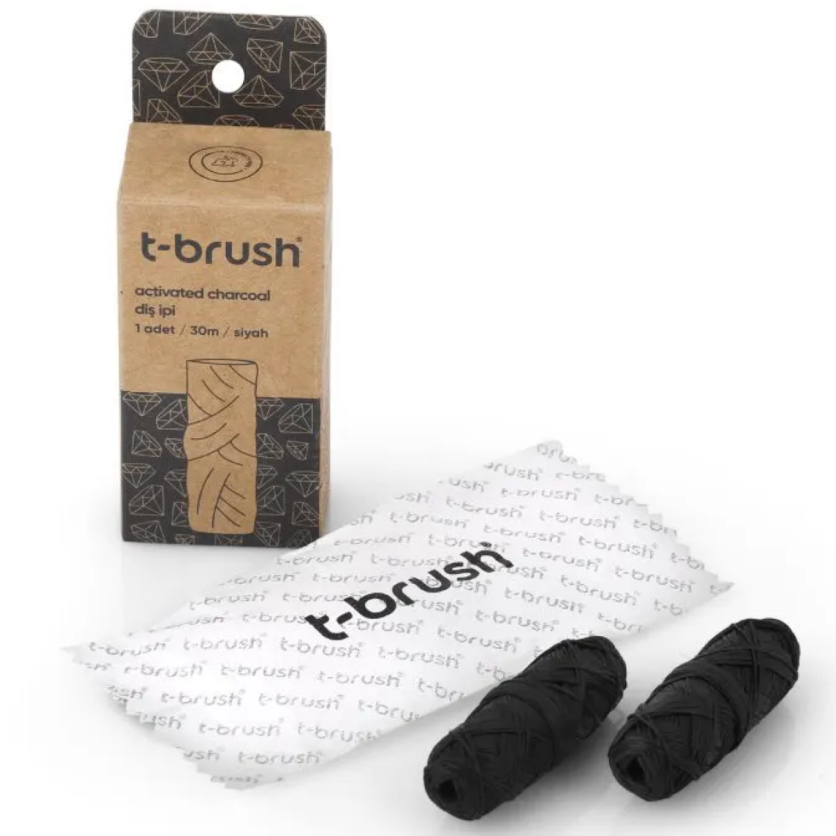 T-Brush Activated Charcoal 2'li Diş İpi Refill