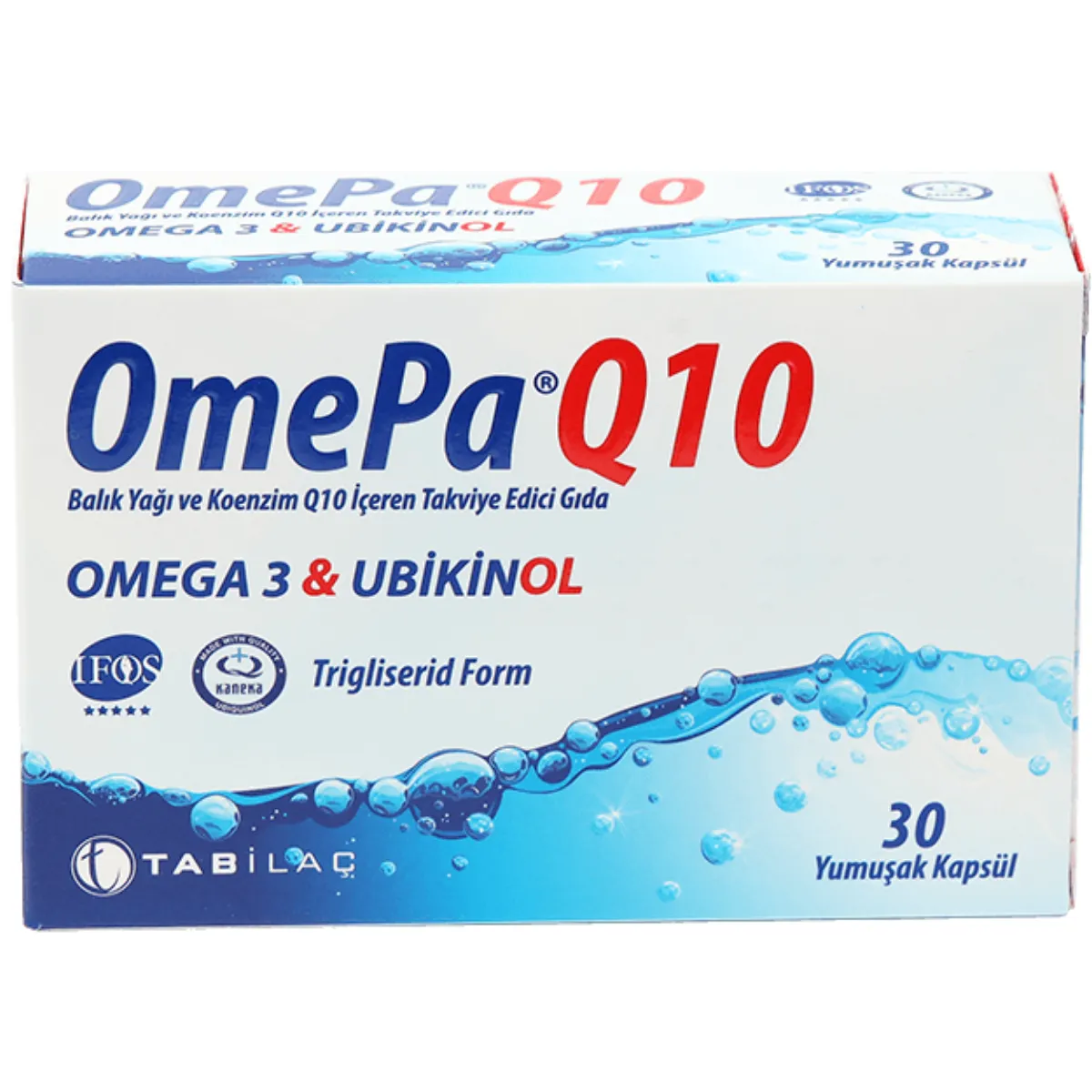 OmePa Q10 Omega 3 Ubiquinol 30 Yumuşak Kapsül