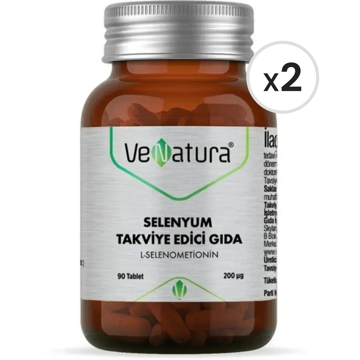 VeNatura Selenyum 200 mg 90 Tablet 2'li Paket