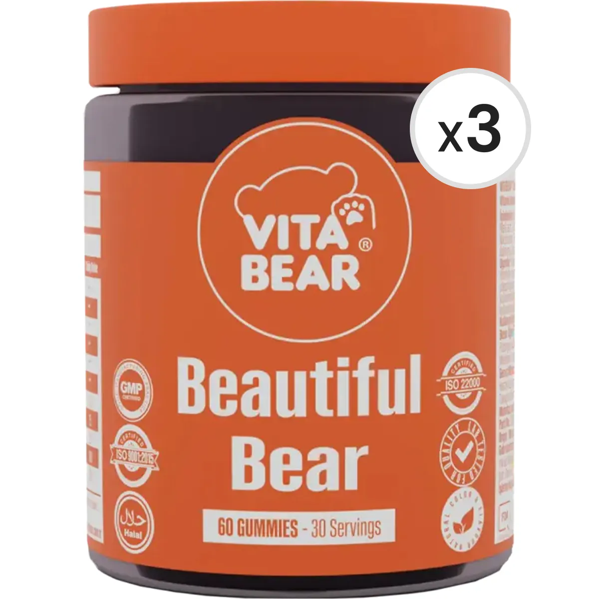 Vita Bear Beautiful Bear Cilt Vitamini 60 Adet 3'lü Paket