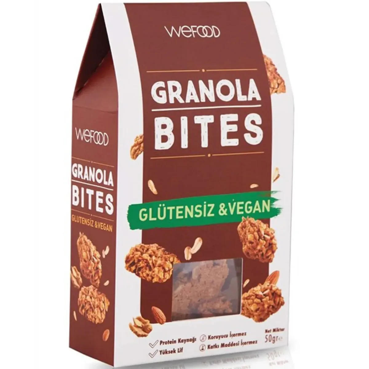 Wefood Glutensiz & Vegan Granola Bites 50 g