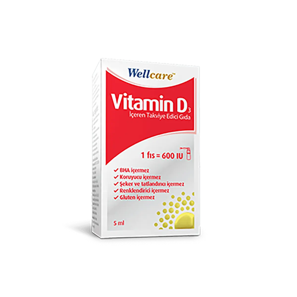 Wellcare Vitamin D3 600 IU 5 ml Sprey