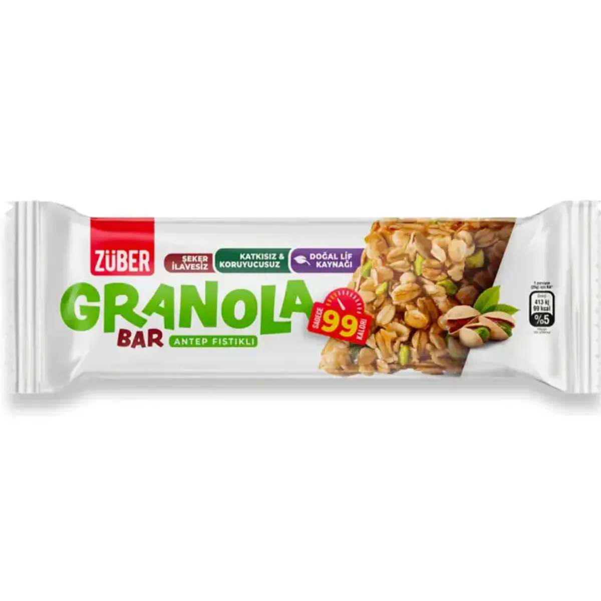 Züber Antep Fıstıklı Granola Bar 25 g